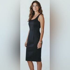 Black Dress Ponte Bodycon By Danny Minogue Size 4 Petite New